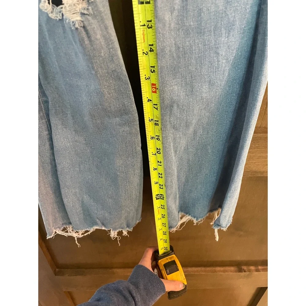 American Eagle Ne(x)t Level Stretch High Waisted Distressed Flare‎ Jeans Blue 27